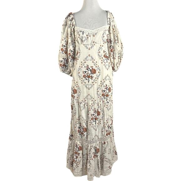 Free People Ethereal Dainty All the Attitude Printed Maxi Dress Cottage Small - Picture 4 of 16